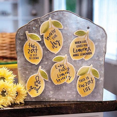 6 Set Lemon Sayings Magnets - The Fox Decor